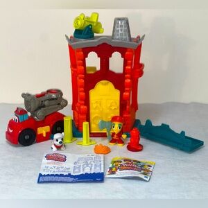 2 Play-Doh sets.  Town Firehouse and Diggin Rigs fire truck.